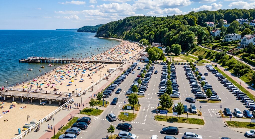 Porównanie ofert parkingowych w pobliżu popularnych plaż