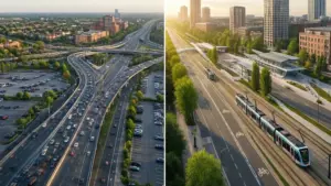 Porównanie strategii rozwoju transportu w aglomeracjach